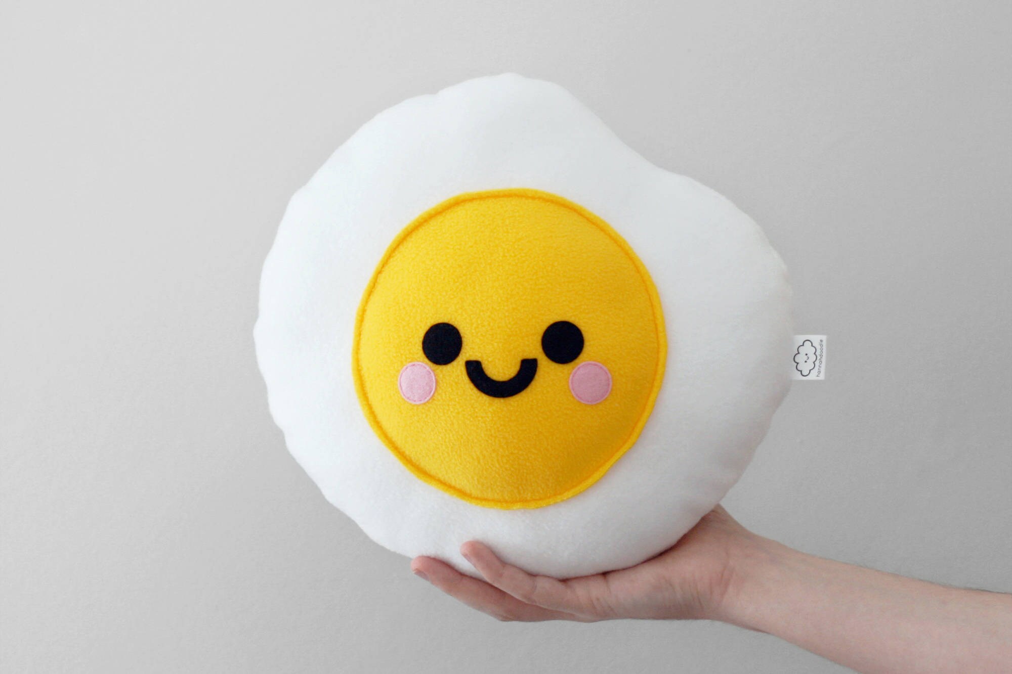 Fried Egg Plushie Food Cute Pillow Kawaii Room Decor Etsy