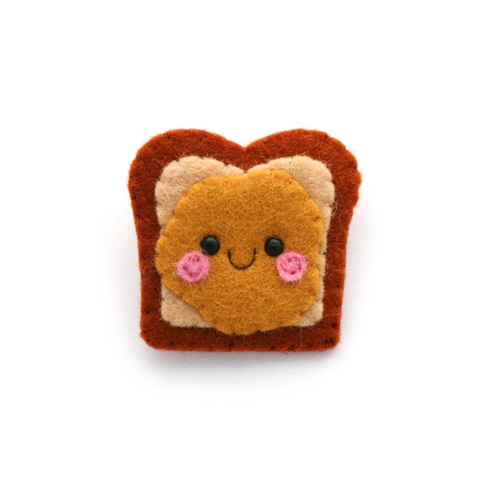 Peanut Butter and Jelly Sandwich Felt Brooches Friend Etsy