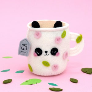 Floral Panda Teacup Pincushion image 5