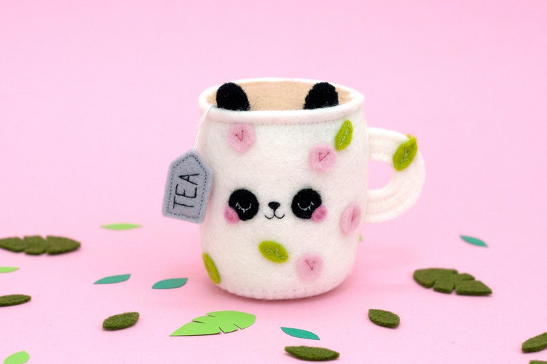 Floral Panda Teacup Pincushion image 5