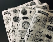 Farmhouse Favorites Tissue Wrap - Vintage Antique Look 15 quot x 20 quot Packaging Gift Wrap Old Fashioned Wrapping Paper Supplies Black White