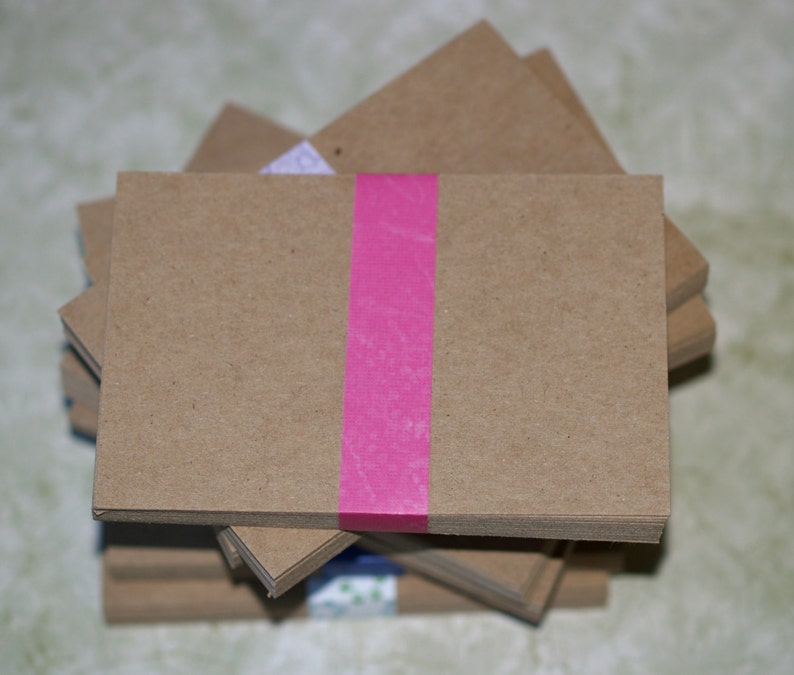 Cardborad Note Kraft Chipboard Postcards (25) - 4x6 Lightweight .022” Blank Cards ...