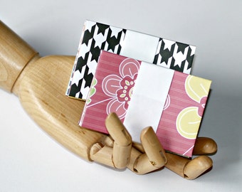 Mini Envelopes - gift card size handmade all occasion assortment assorted colors patterns fun stationery wedding guest book alternative cute