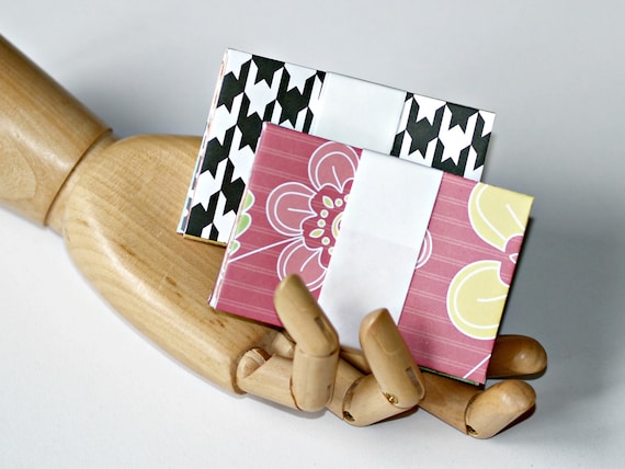 Mini Envelopes - gift card size handmade all occasion assortment assorted colors patterns fun stationery wedding guest book alternative cute