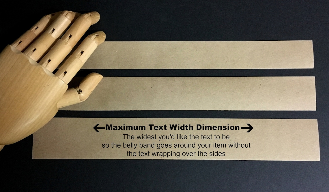 Kraft Paper Belly Bands 100 Product Wrap Packaging Printed Etsy