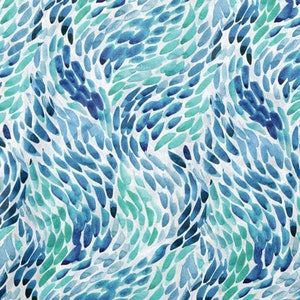 Papier d'emballage en verre de mer - Impression abstraite bleue 15 x 20 ou 20 x 30 emballage Emballage cadeau Papier d'emballage sur le thème de l'océan Élégant look aquarelle tranquille