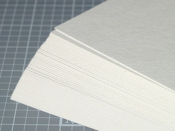 Watercolor Sheets (12) - 8" x 10" Portrait Size Strathmore 140 lb Cardstock Textured White Art Supplies Blank Cards Watercolour Painting