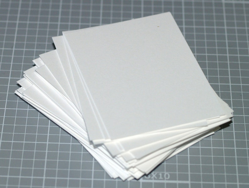 .. 50 Bright White 110 lb Square or Rounded Corners Cardstock Artist