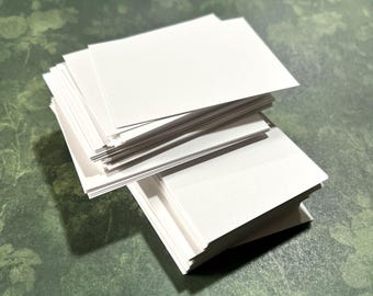 ATC / ACEO Blanks - Strathmore Bristol Vellum or Smooth Art Cards Artist Supplies Acid Free Archival Ink Markers Drawing Bright White Cards
