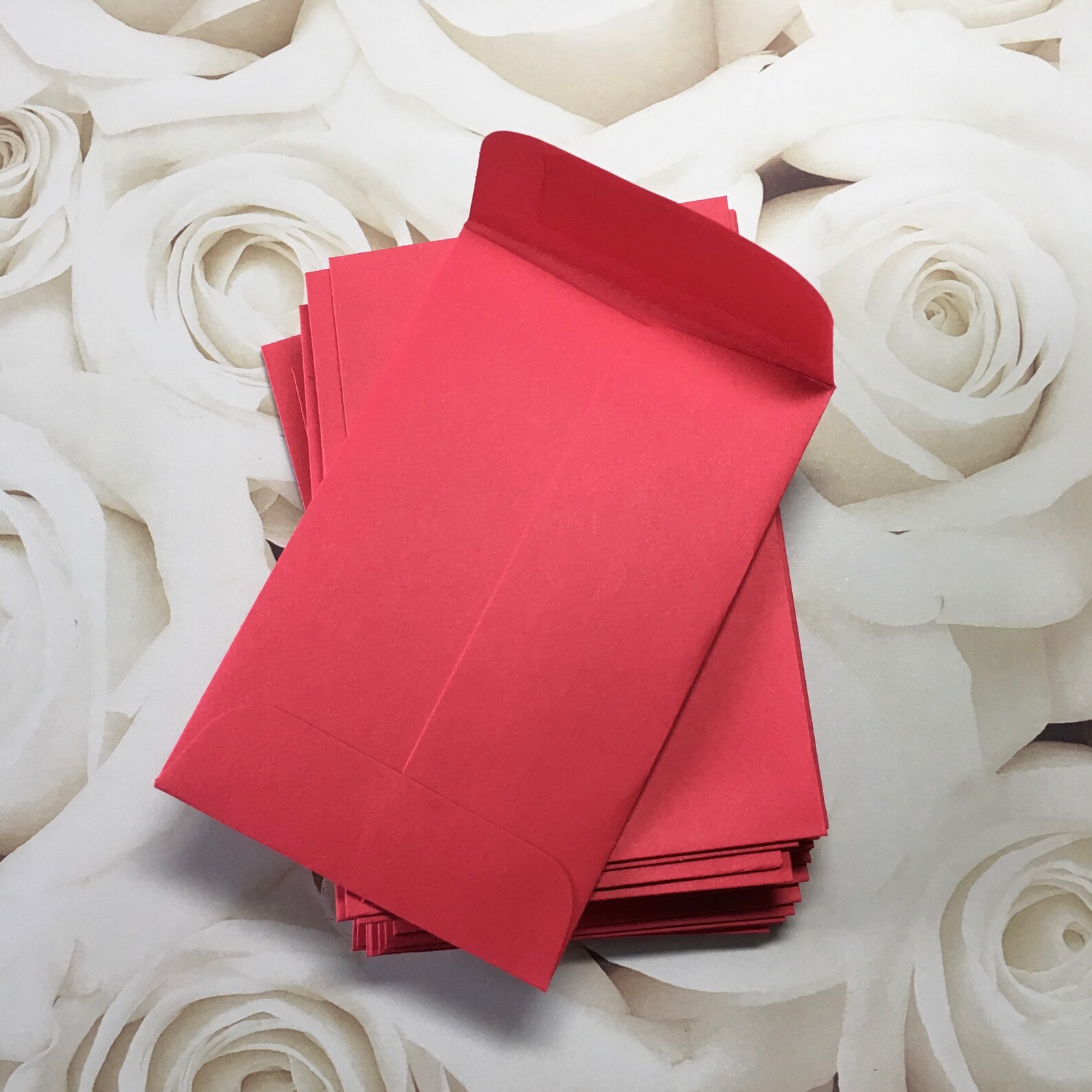 Coin Envelopes . Red Mini Gift Card Size 2.25 X Etsy