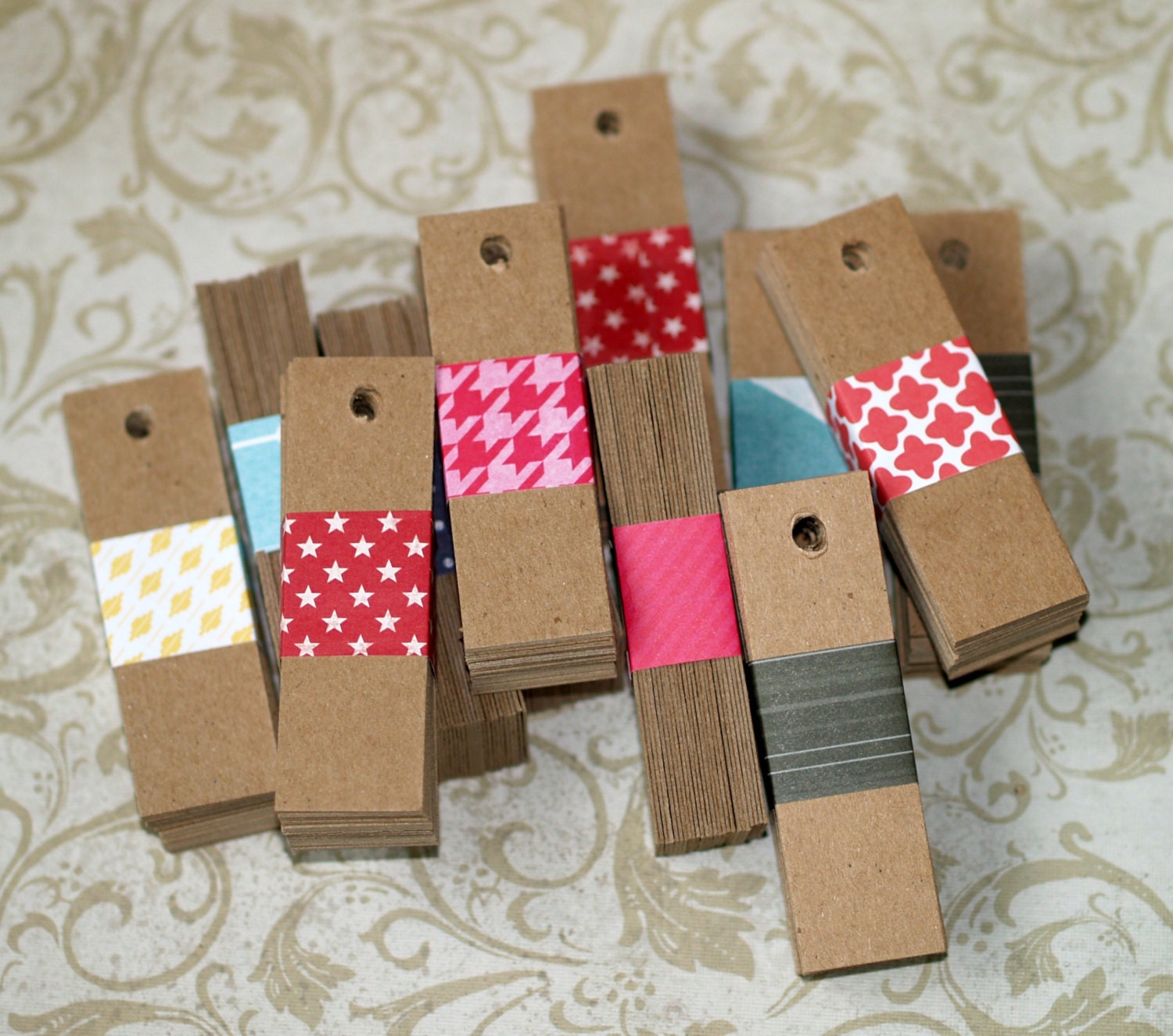 50 Button Tags,hang Tag,price Tag,craft Tags,string Tags