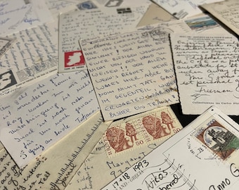 Vintage Postcards - 12 Cards Handwritten Messages Domestic