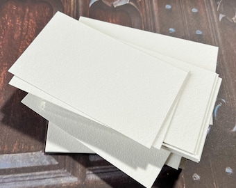 80 Blank Watercolor Tarot Cards - 2.75" x 4.75" Cold Press Strathmore or Canson 140# Textured Off White Sturdy Art Supplies Painting