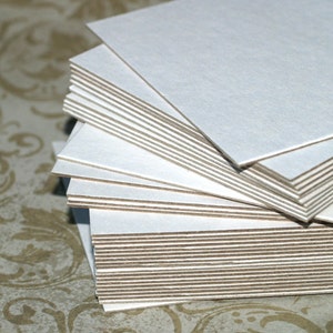 Cuadrados de cartón blanco de 4" (12) Tarjetas de gran peso Tarjetas en blanco Banner de bricolaje Suministros de arte Suministros de manualidades Cartulina gruesa Reciclada Ecológica
