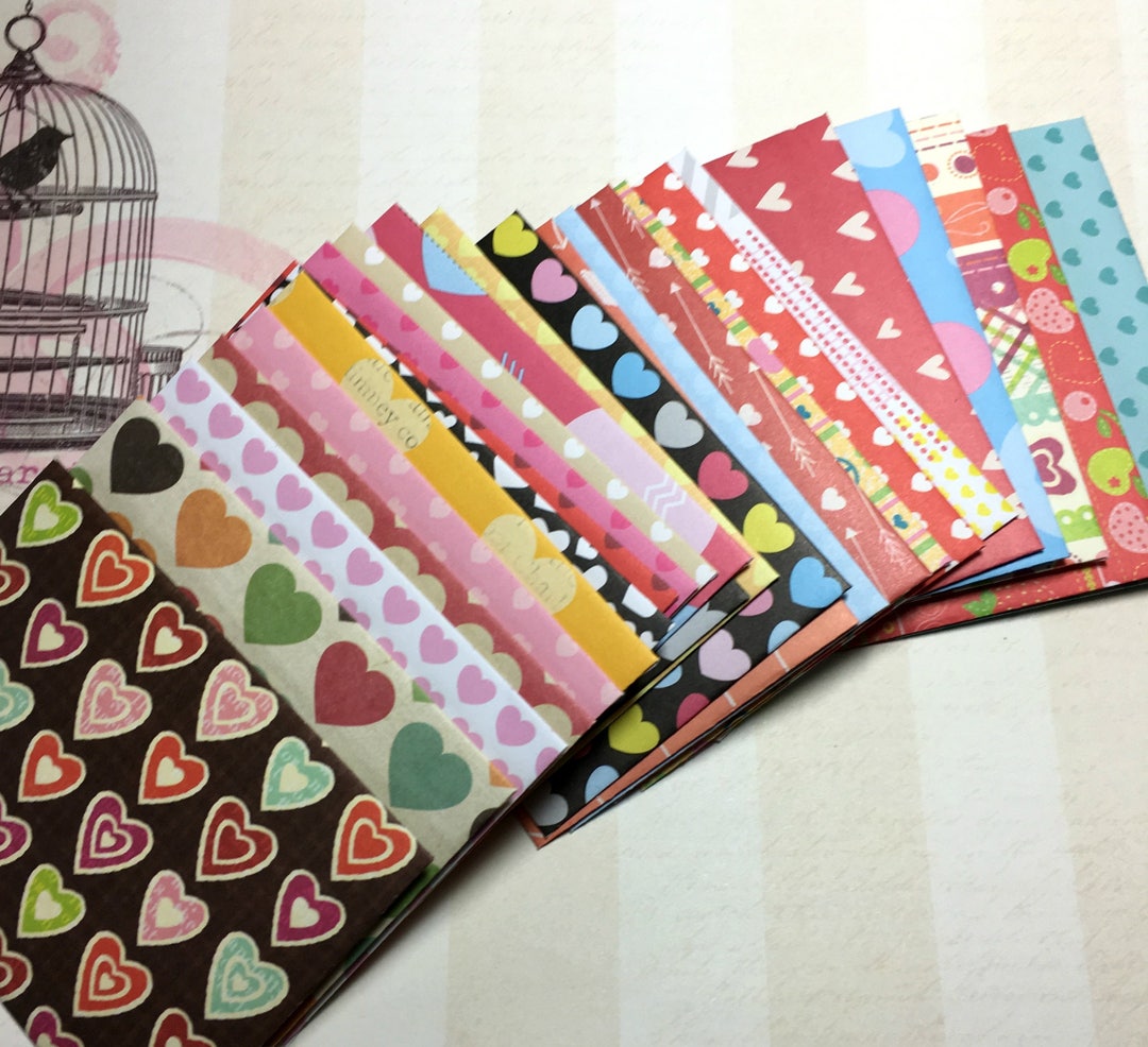 Mini Heart Envelopes (25) . Gift Card Envelopes Valentine's Day ...