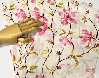 Magnolia Tissue Wrap - Floral 15x20 or 20x30 Packaging Gift Wrap Wrapping Paper Wedding Shower Beautiful Elegant Bold Pink Tree Flowers