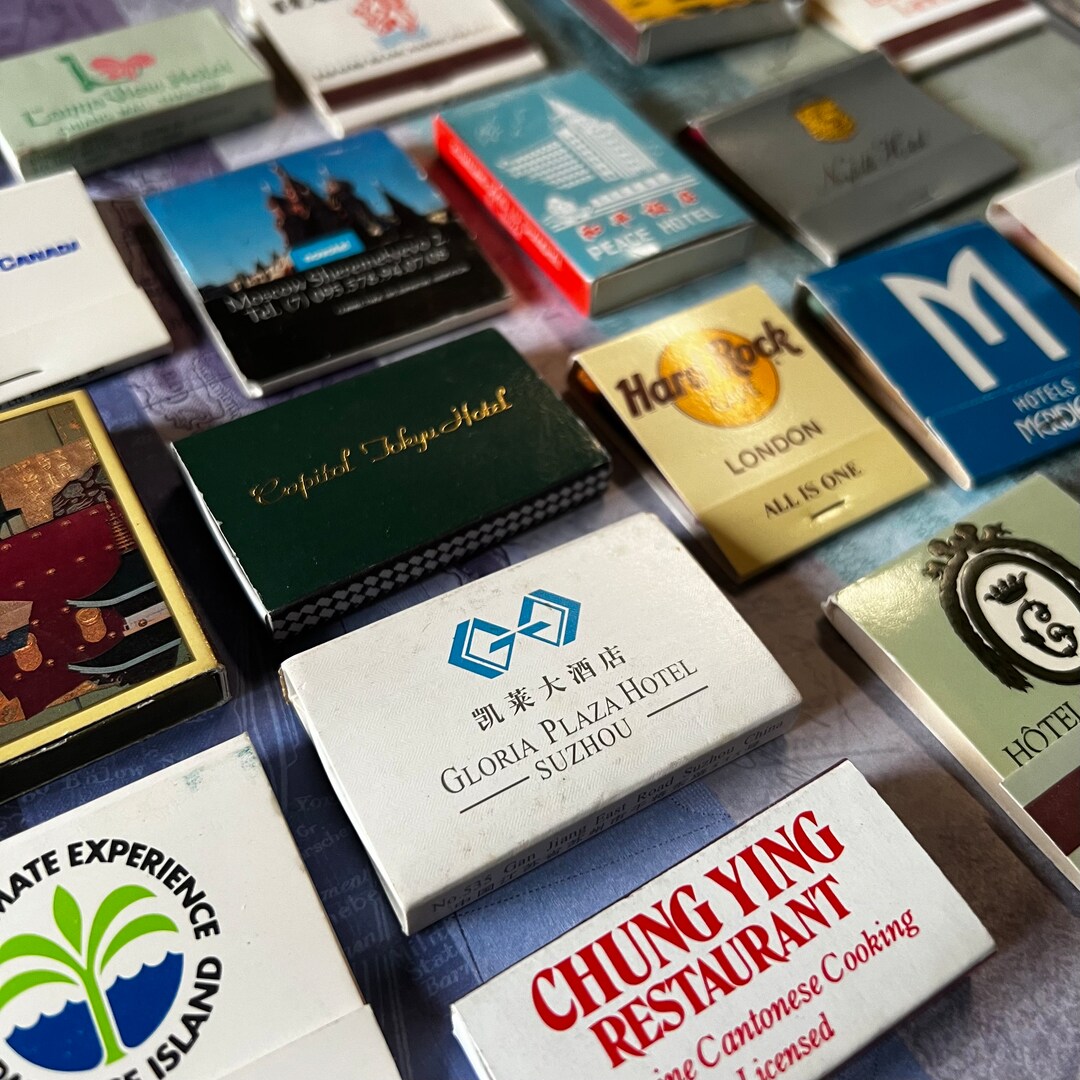 World MATCHBOOKS and MATCHBOXES Lot of 12 Vintage International Match ...