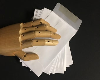 Munten enveloppen (groot) . Witte maat 3.125 "x 5.5" Gummed Flap Verkoper Levert Zaden Kaarten Scrapbooking Journaling Gifts Card Holder