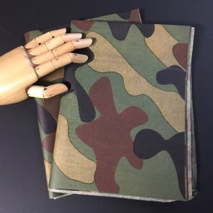 Seidenpapier, Camouflage - Camo 15x20 oder 20x30 Geschenkpapier Jäger Geburtstagsgeschenke Militärgrün Braun Umweltfreundliche Verpackung