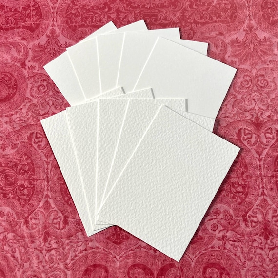 Watercolor ATC / ACEO Blanks - FABRIANO 2.5" x 3.5" 140lb Art Cards Made in Italy 25/75 cotton/alpha cellulose Cold or Hot Press Painting