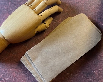 Large Coin Envelopes . Kraft Brown 3.125x5.5” Gummed Flap Seller Supplies Seeds Scrapbooking Small Weddings Gifts Packaging Small Sturdy