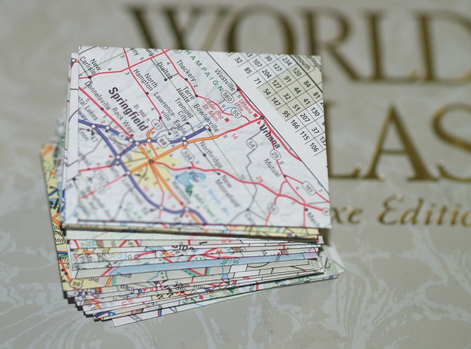 travel map envelopes