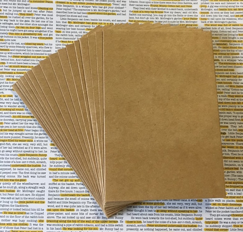 Kraftkuvert (25) - A4-storlek 10,5 x 17,5 cm Rustika hälsningar Utskick Brevpapper Robust papper Gummierat/självhäftande Inbjudningar Bröllop bild 5