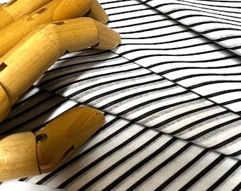 Black Pinstripes Tissue Wrap - All Business 15x20 or 20x30 Packaging Gift Wrapping Paper Supplies Black and White Thin Skinny Stripes