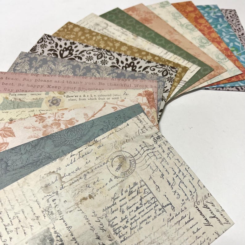 Handmade Envelopes - A7 Size 5x7 Assorted Designs Mailing Invitations Greetings Weddings Save the Dates Announcements Nostalgic Stationery image 6