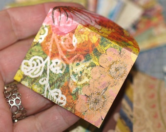 Mini Envelopes - Tiny 1.75"x2.25" Handmade Wedding Guest Book Tooth Fairy Notes Thank You Gifts Assortment Colorful Mix Little Memory Jar