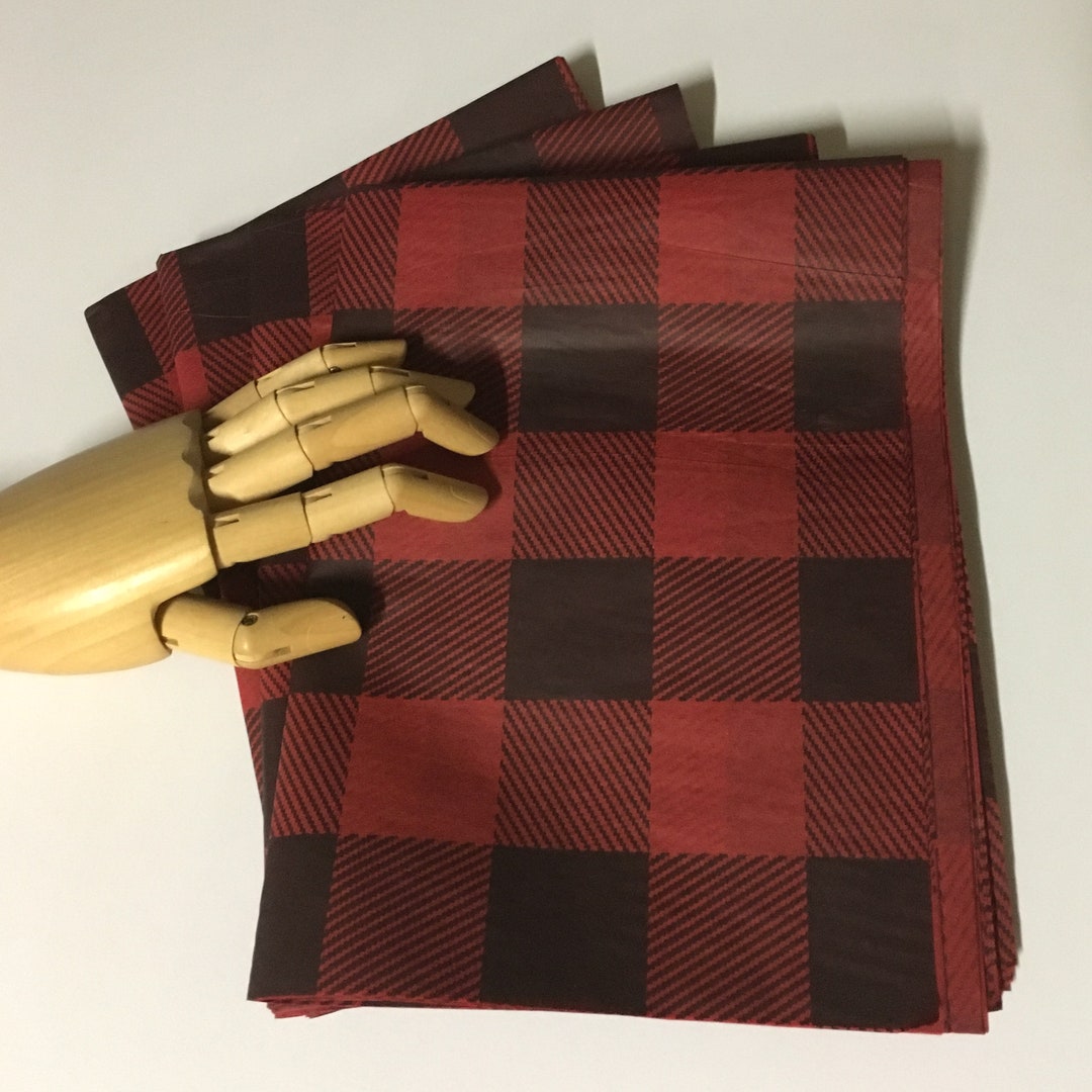 Lumberjack Tissue Paper 15x20 or 20x30 Buffalo Girls Checkered Gift