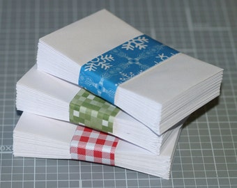 Coin Envelopes . White Mini Business Card Size 2.25" x 3.5" Gummed Flap Seller Supplies Seeds Cards Scrapbooking Small Envelopes Gifts