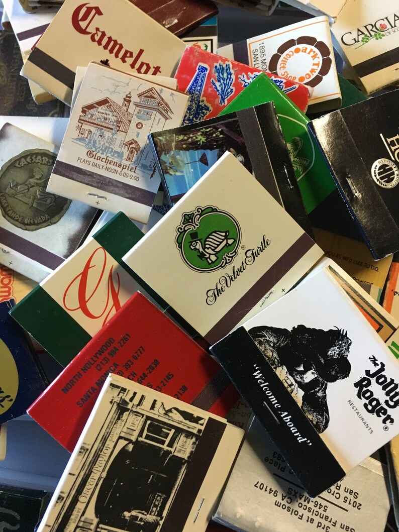 MATCHBOOKS Lot of 20 vintage match books hotels bars casinos Etsy