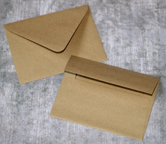 Enveloppes en papier kraft auto-adhésives, sac kraft vierge