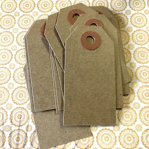 Extra Kleine Kraft Kraftpapier Tags - Größe #1, 6,5 cm x 3,5 cm Economy Versand Tags Etsy Shop Material Papierwaren Merchandise Tags Mengenrabatt
