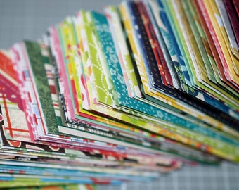 Mini Envelopes - Business Card Size 2.25" x 3.75" Assortment Thank You Notes Wedding Guest Book Gift Cards Small Stationery Colorful Mix