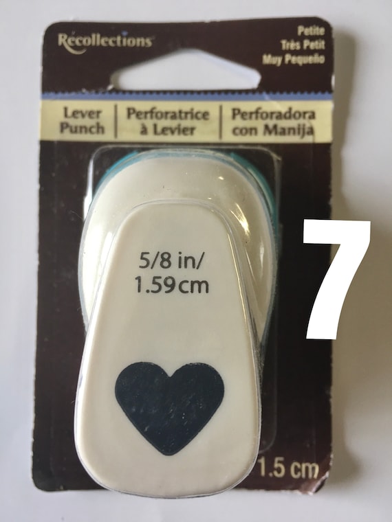 Paper Punch DESTASH Heart Tag Shape Fiskars Squeeze Lever Cardmaking  Scrapbooking Journaling Crafting Paper Crafts 