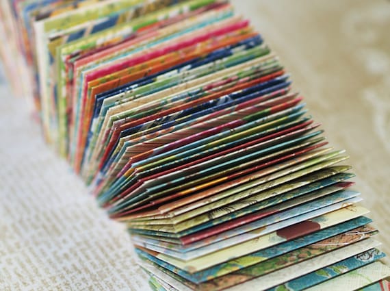 Mini Envelopes - Tiny 1.75"x2.25" Handmade Wedding Guest Book Tooth Fairy Notes Thank You Gifts Assortment Colorful Mix Little Memory Jar