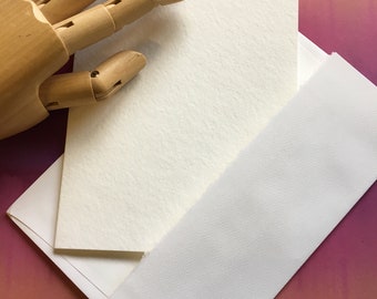 Watercolor Stationery Set (10) ~ A7 (5"x6-7/8") folded notecards matching envelopes cold press  paper 140# artist supplies paint greeting