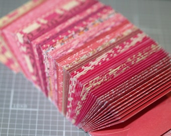 Perfectly Pink... 20 Mini Umschläge Visitenkarten Größe Winzige Kleine Sortiment Geschenk Beilagen Danke Notizen Hochzeit Gästebuch Alternative