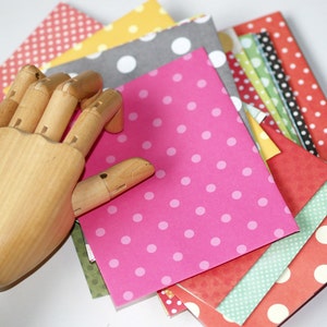 Handmade Envelopes A2 5.75 x 4.5 Large Mailing Stripes Polka Dots Flowers Wood Grain Invitations Announcements Snail Mail Greetings image 3