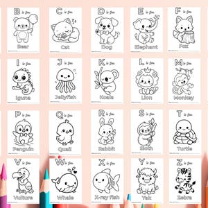Baby Shower Coloring Book: 52 Printable Activity Pages (5x7 & 8.5x11 PDF Download)