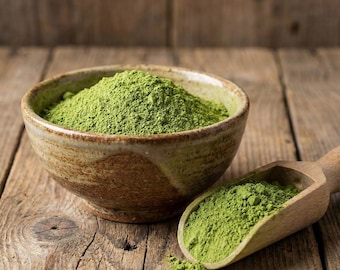 Premium biologisch ashitaba-poeder, 100% puur Japans 'blad van morgen', angelica keiskei, hoog chalcon en vitamine B12