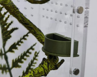 Custom Magnetic Jumping Spider Feeding Dishes & Platforms, Durable for Tarantulas
