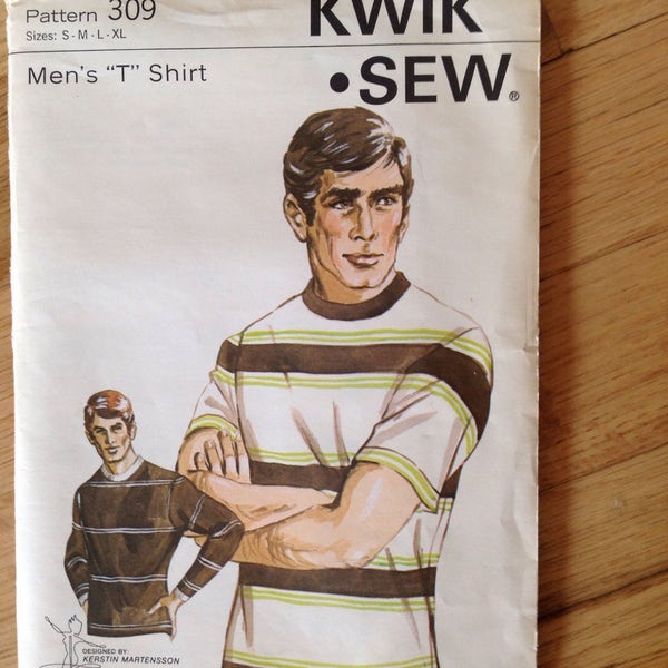 Kwik Sew 309 Men's T shirt • size s-m-l-xl