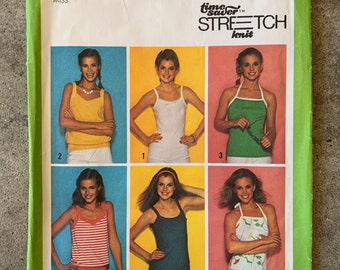 Uncut Vintage Simplicity 9035 Knit Tops - size 10-12-14