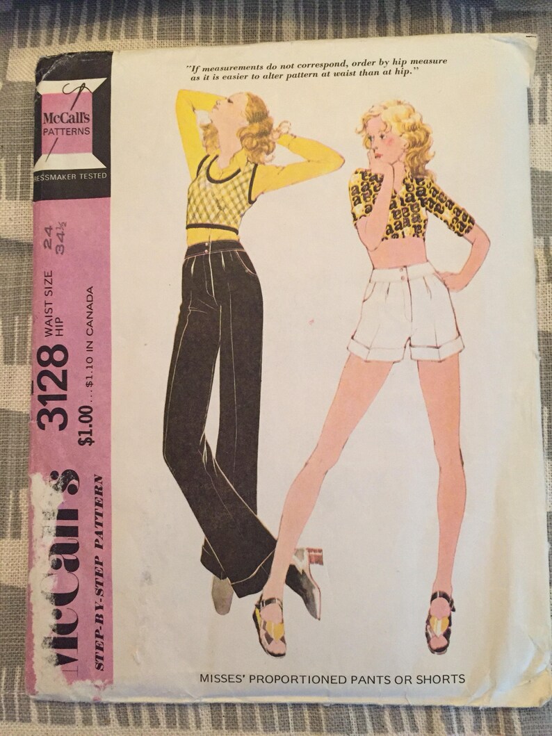 Vintage McCall/'s 3128 Cuffed Shorts and Pants \u2022 waist 24