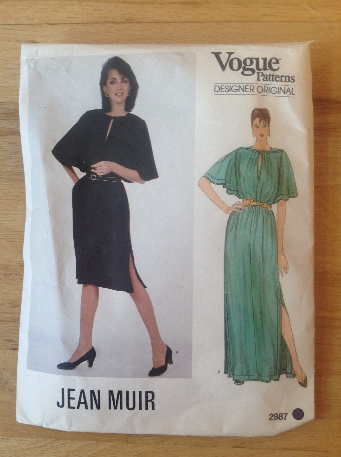 Vintage Vogue Jean Muir Dress 2987 Size 