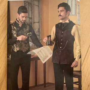 Camisa y chalecos Simplicity 8408 de ArkiVestry (talla 46-52, sin cortar)