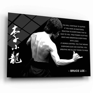 Controlla le tue emozioni Citazione motivazionale Tela Arte murale Mentalità imprenditoriale Arte murale Ufficio Arte acrilica Arte soggiorno Idea regalo Carta da parati